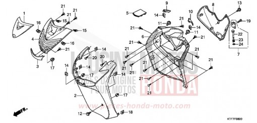 FRONT COVER SH150A de 2010
